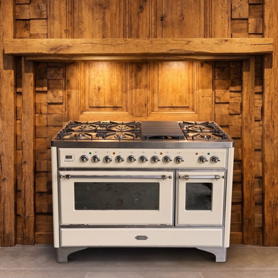 Boretti Majestic · 120 cm · 7-pits · 2 ovens · Crème