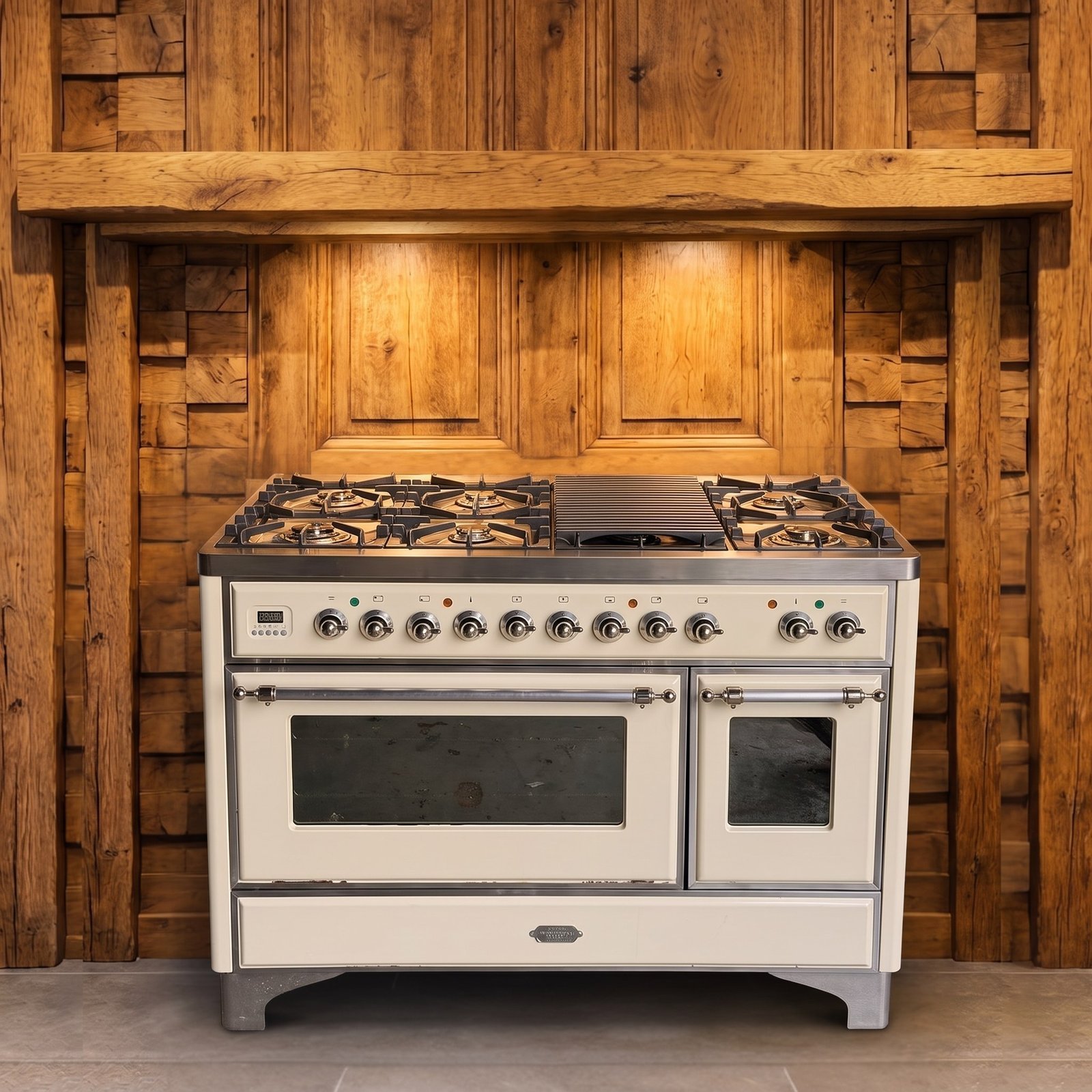 Boretti Majestic · 120 cm · 7-pits · 2 ovens · Crème