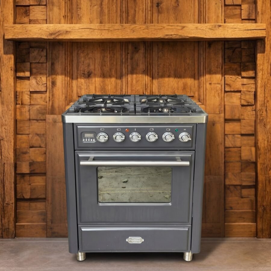 Boretti Majestic · 70 cm · 4-pits · 1 oven · Antraciet