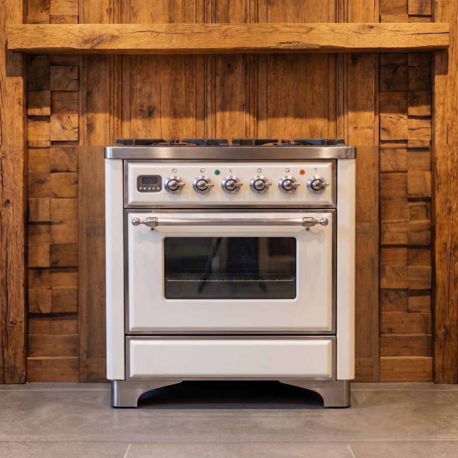 Boretti Majestic · 70 cm · 4-pits · 1 oven · Crème