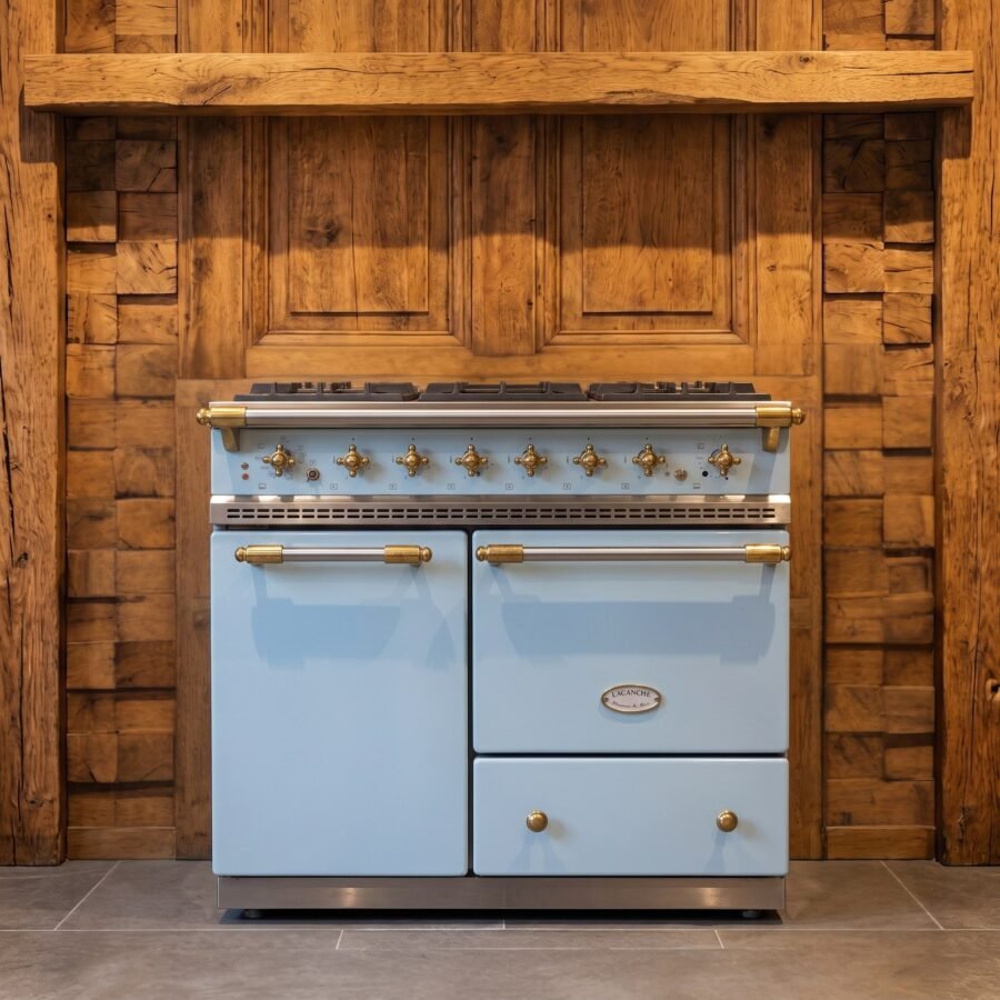 Lacanche Bussy · 90 cm · 6-pits · 2 ovens · Delfsblauw