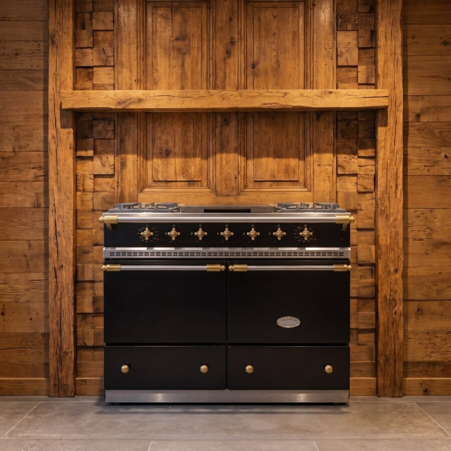 Lacanche Cluny 1000 · 100 cm · 5-pits · 2 ovens · Hoogglans Zwart