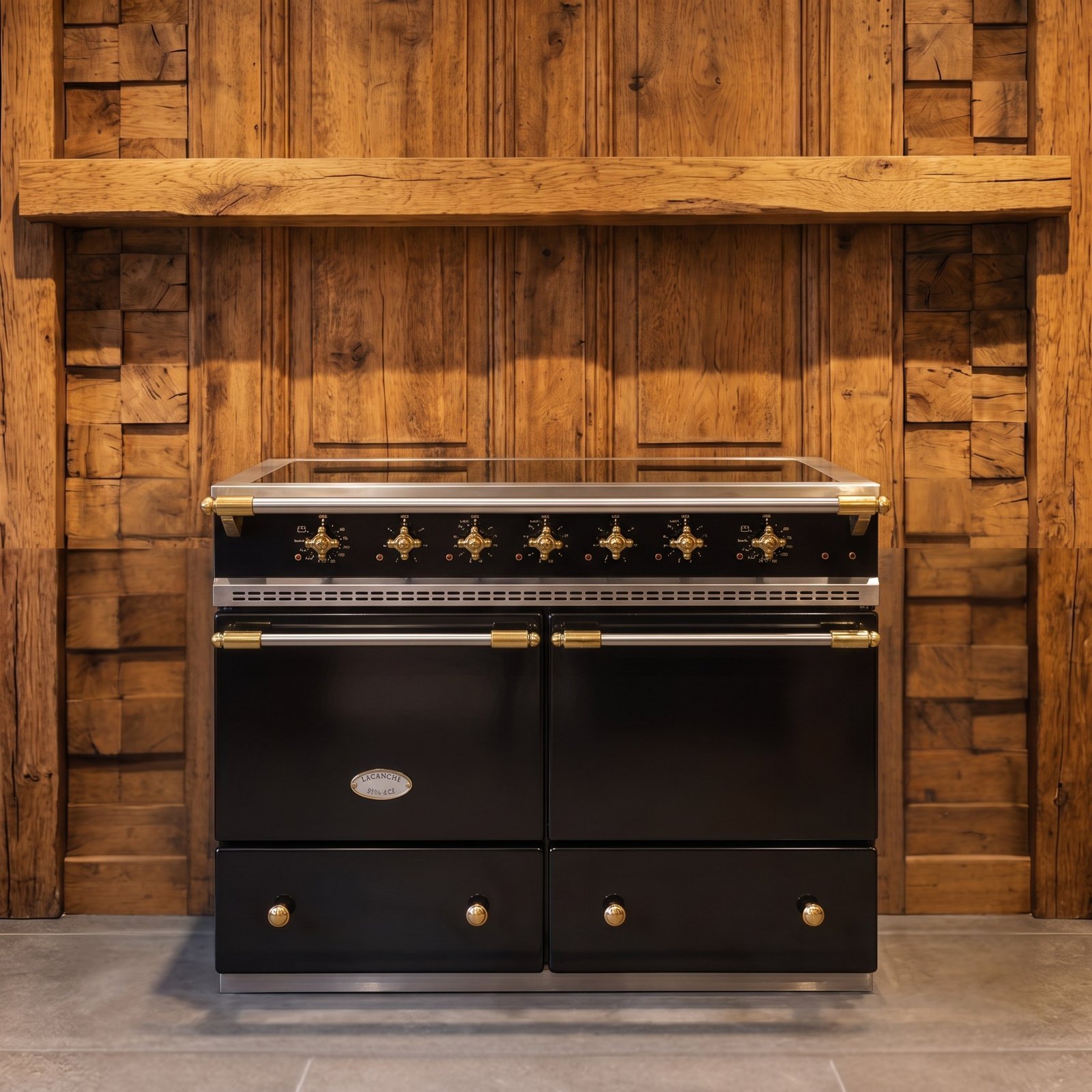 Lacanche Cluny 1000 · 100 cm · 6-zones · 2 ovens · Hoogglans Zwart