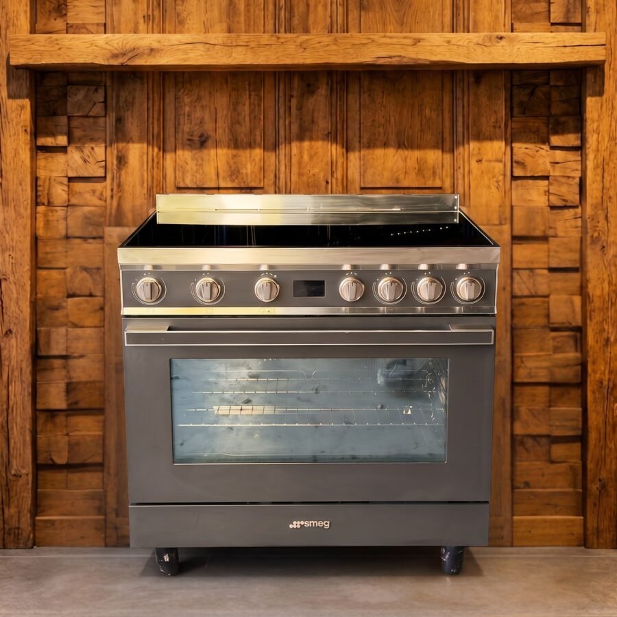 Smeg Portofino · 90 cm · 5-zones · 1 oven · Antraciet
