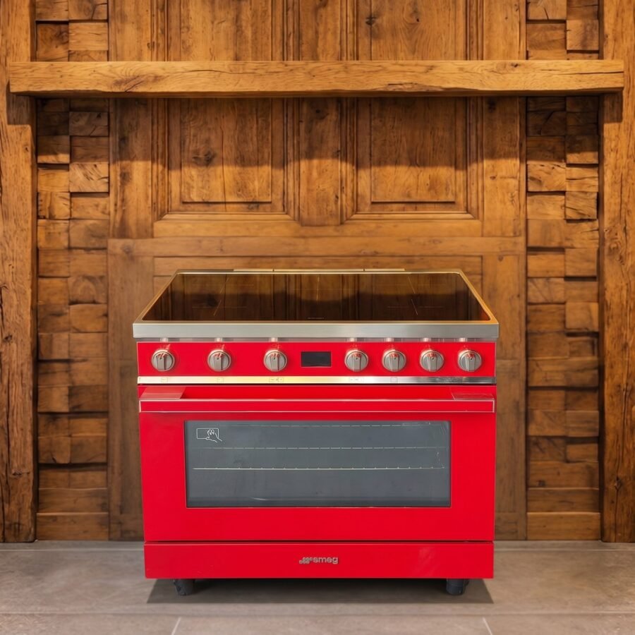 Smeg Portofino · 90 cm · 5-zones · 1 oven · Ferarri Rood
