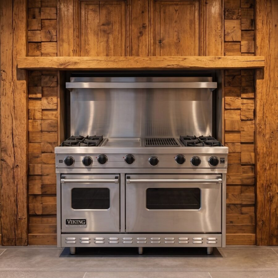 Viking · 120 cm · 6-pits · 2 ovens · RVS