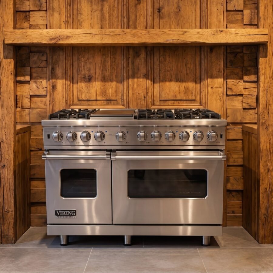 Viking · 120 cm · 7-pits · 2 ovens · RVS