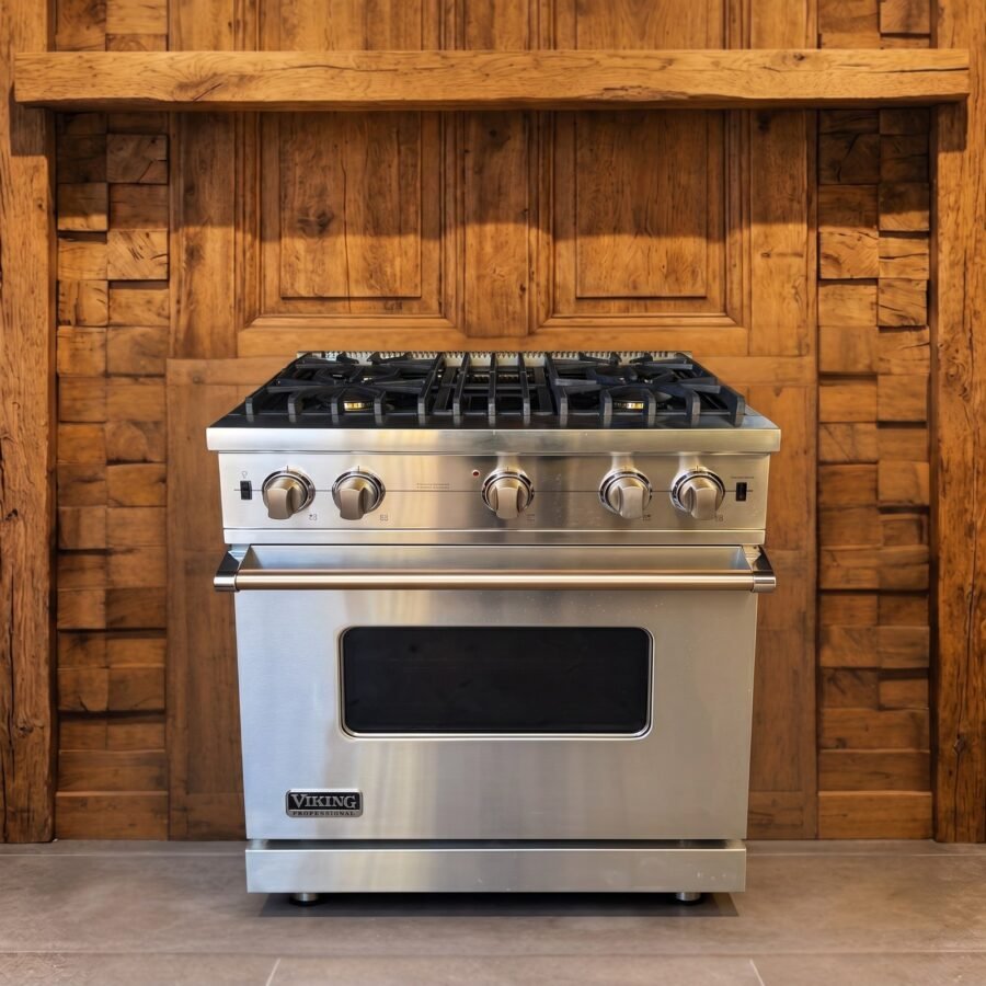 Viking · 71 cm · 4-pits · 1 oven · RVS