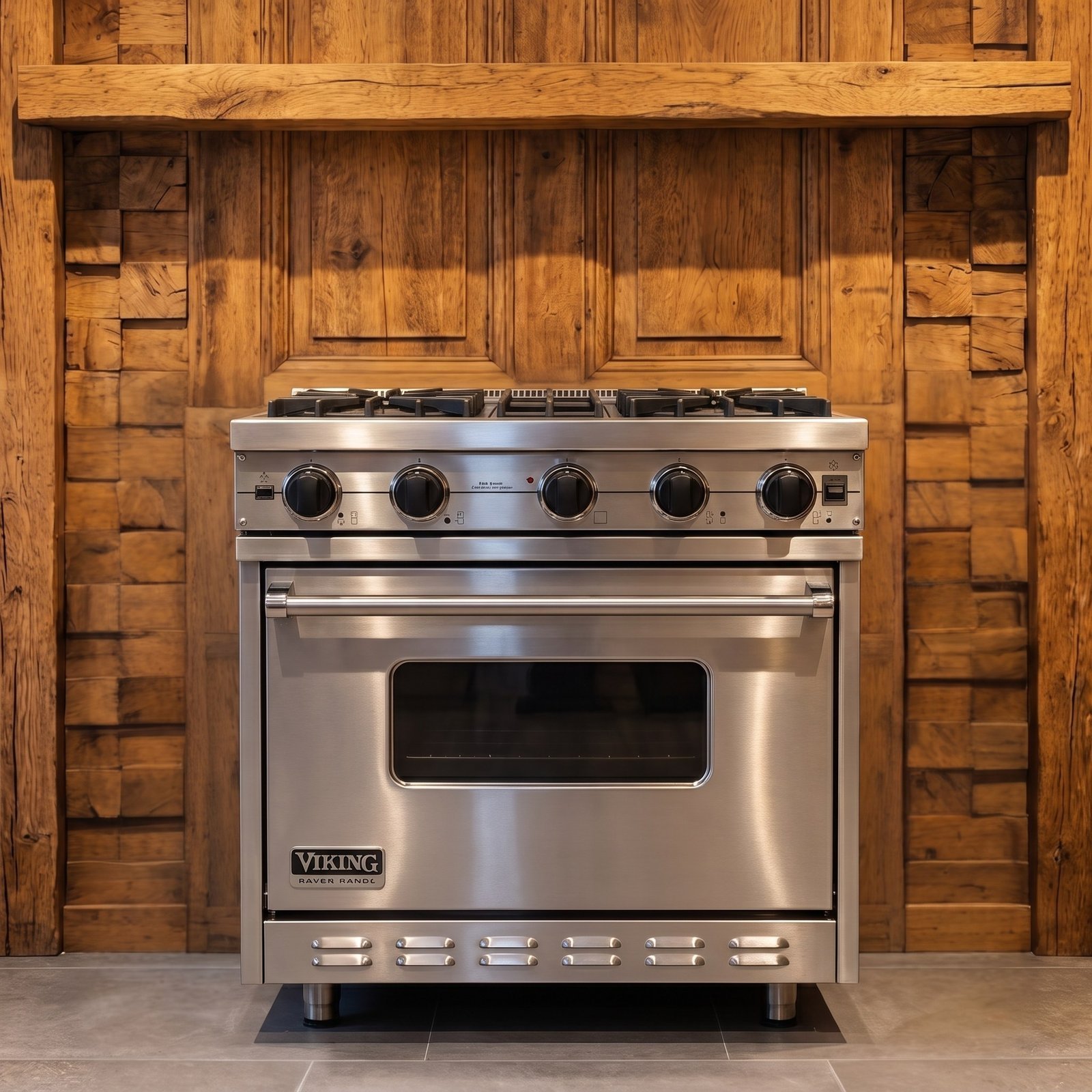 Viking · 71 cm · 4-pits · 1 oven · RVS