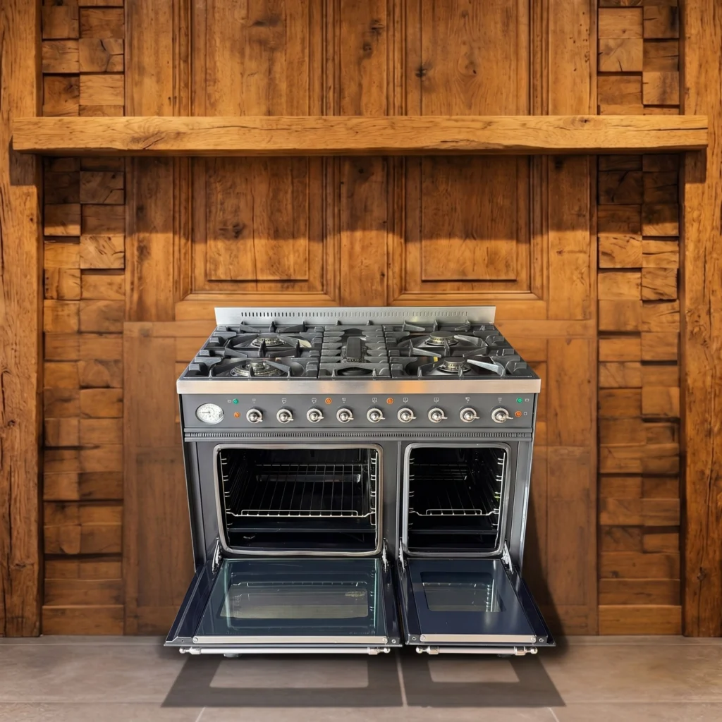 Boretti fornuis antraciet 90 cm dubbele oven — foto 2 van 3