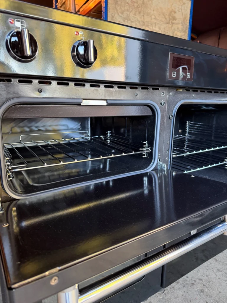 Belling Farmhouse 90 cm inductiefornuis — Zwart — foto 4 van 4