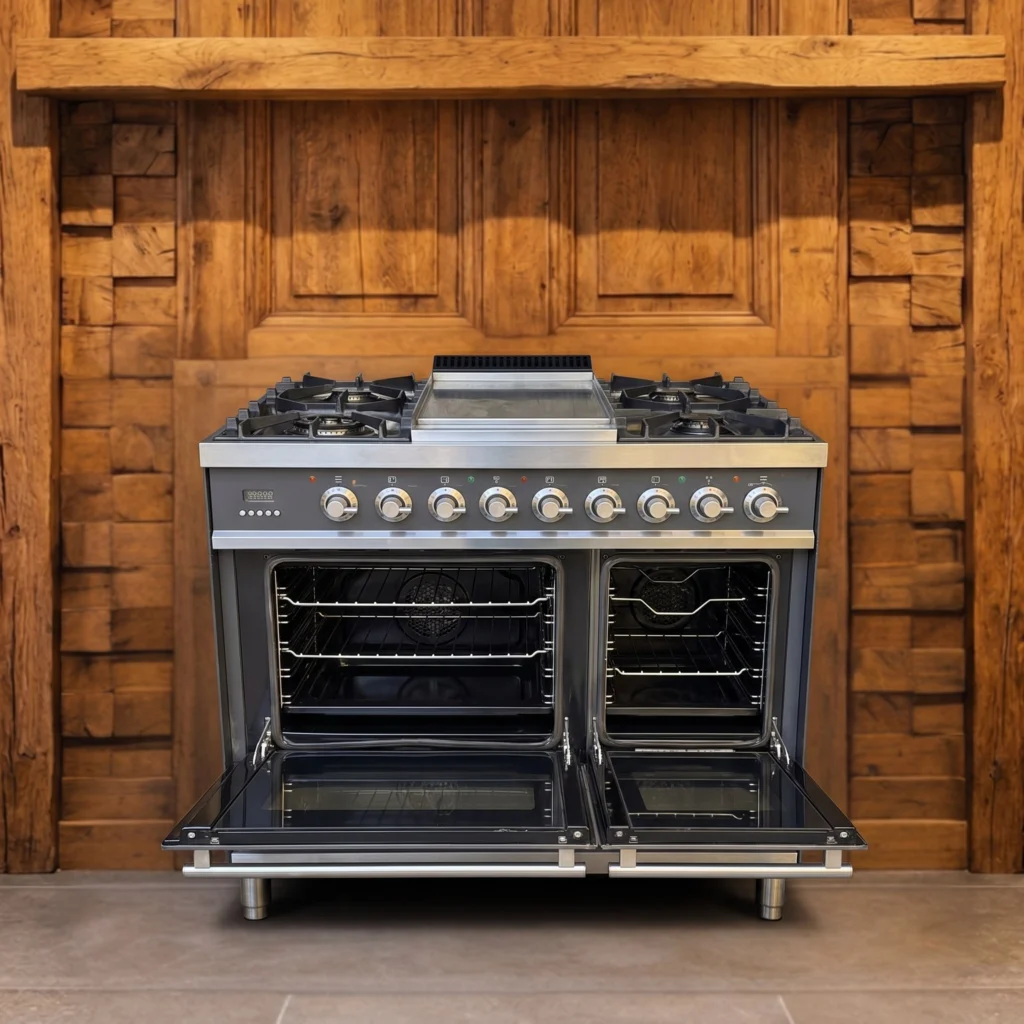 Boretti Antraciet 5-pits dubbele oven fornuis 90 cm — foto 2 van 3