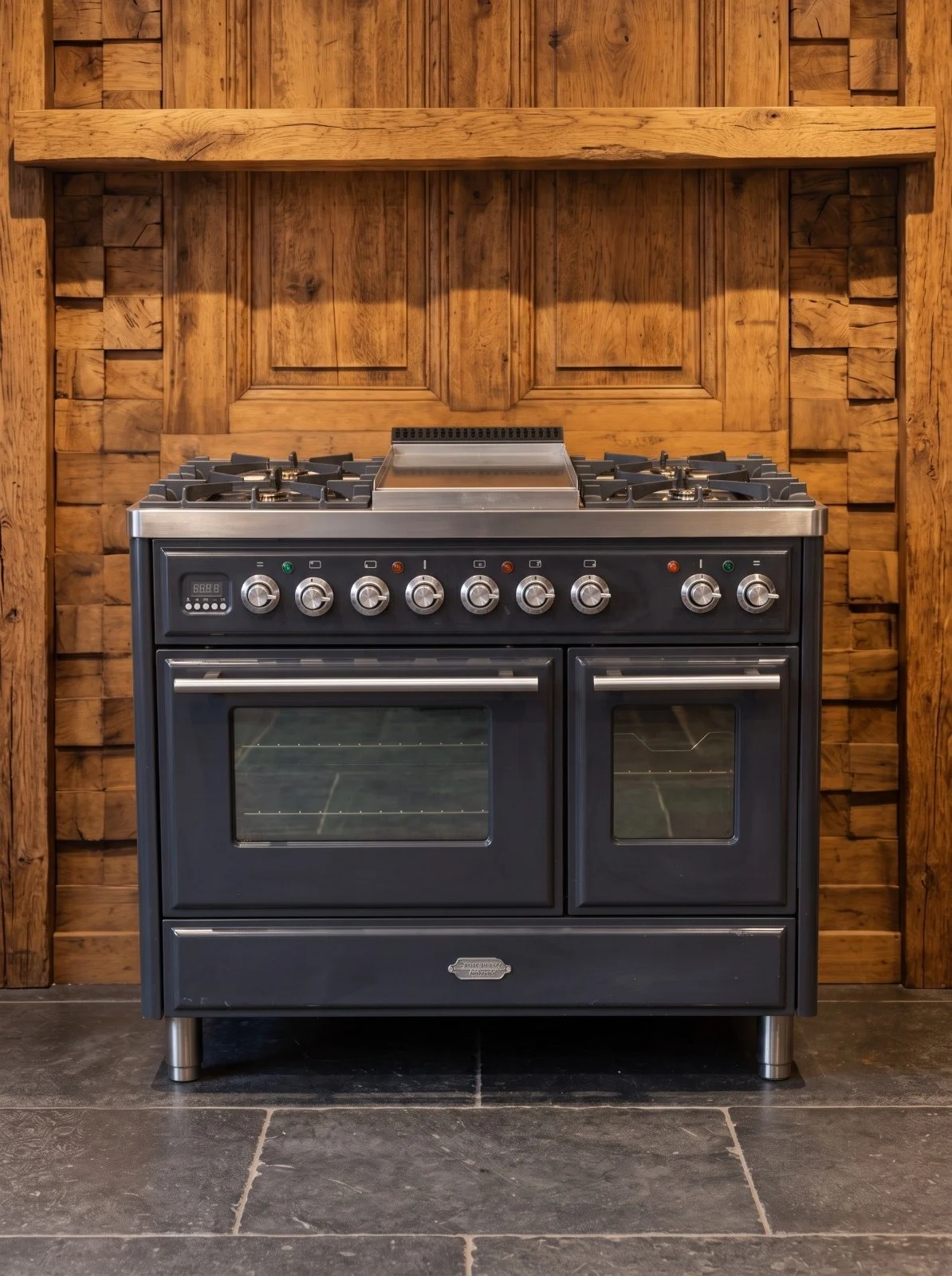 Boretti Majestic 100 cm fornuis — Antraciet met rvs, foto 1 van 8