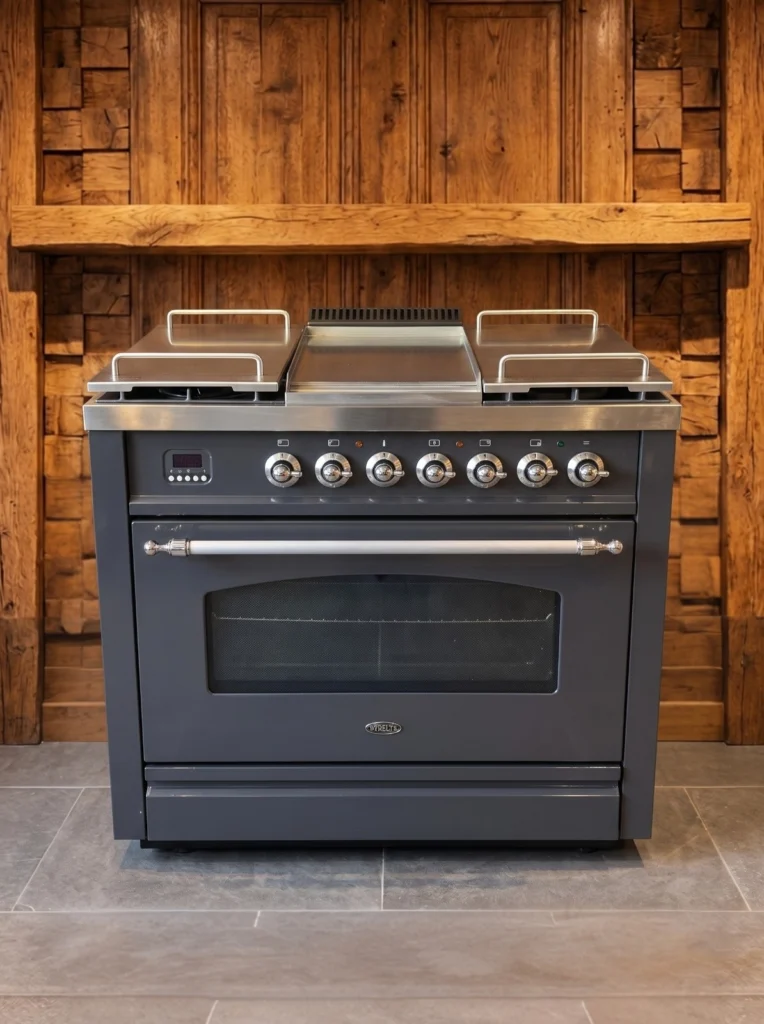 Boretti Principale 90 cm gasfornuis — Antraciet — foto 3 van 6