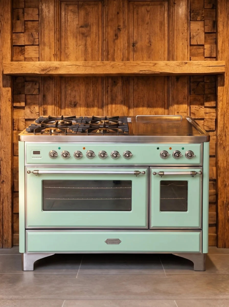 Boretti Majestic 120 cm gasfornuis — Witgroen