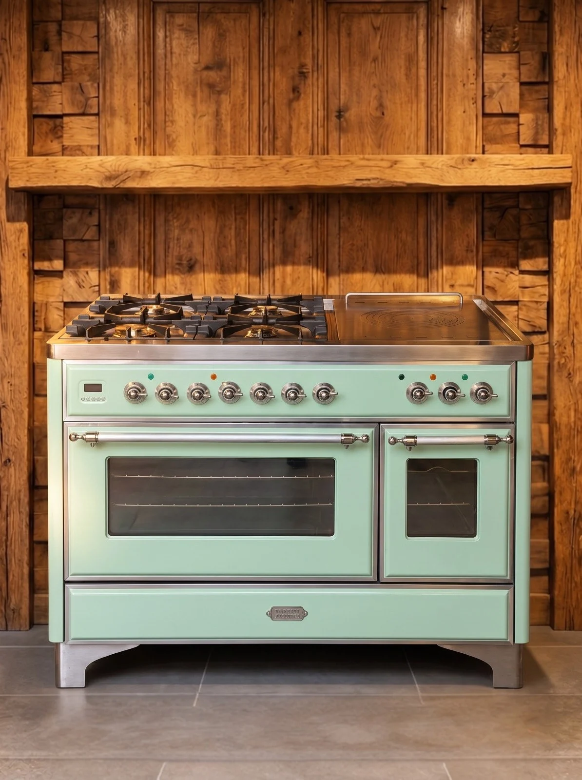 Boretti Majestic 120 cm gasfornuis — Witgroen, foto 1 van 13