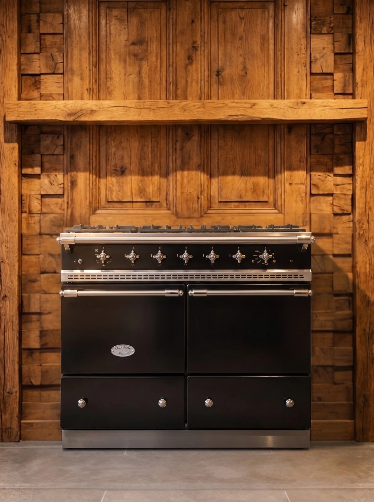 Lacanche Cluny 100 cm gasfornuis — Noir, foto 1 van 6