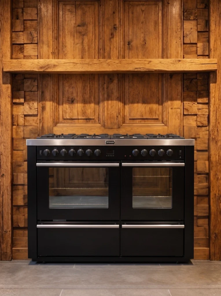 Stoves 120 cm gasfornuis — Zwart — foto 1 van 4