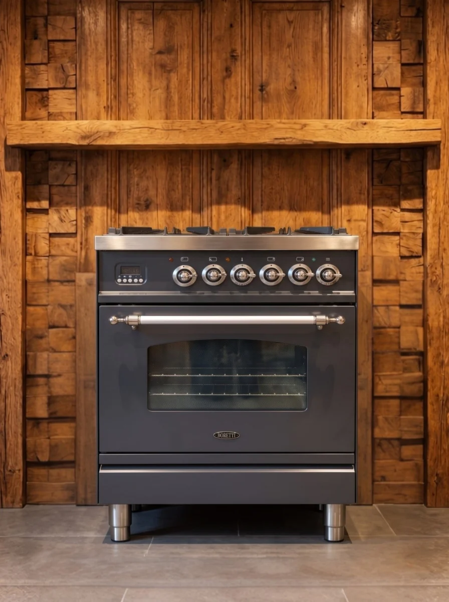 Boretti Principale 60 cm gasfornuis — Antraciet