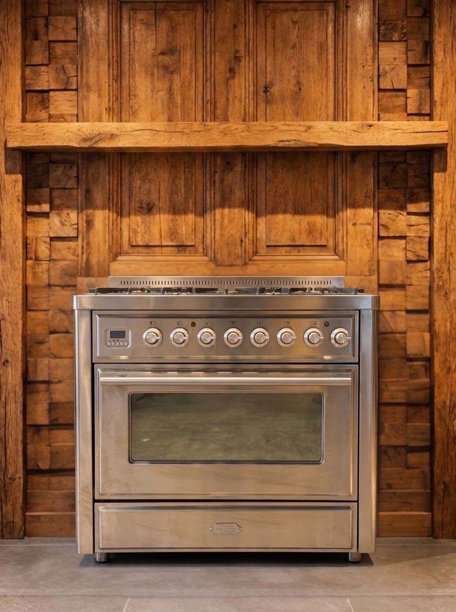 Boretti Majestic 90 cm gasfornuis — RVS