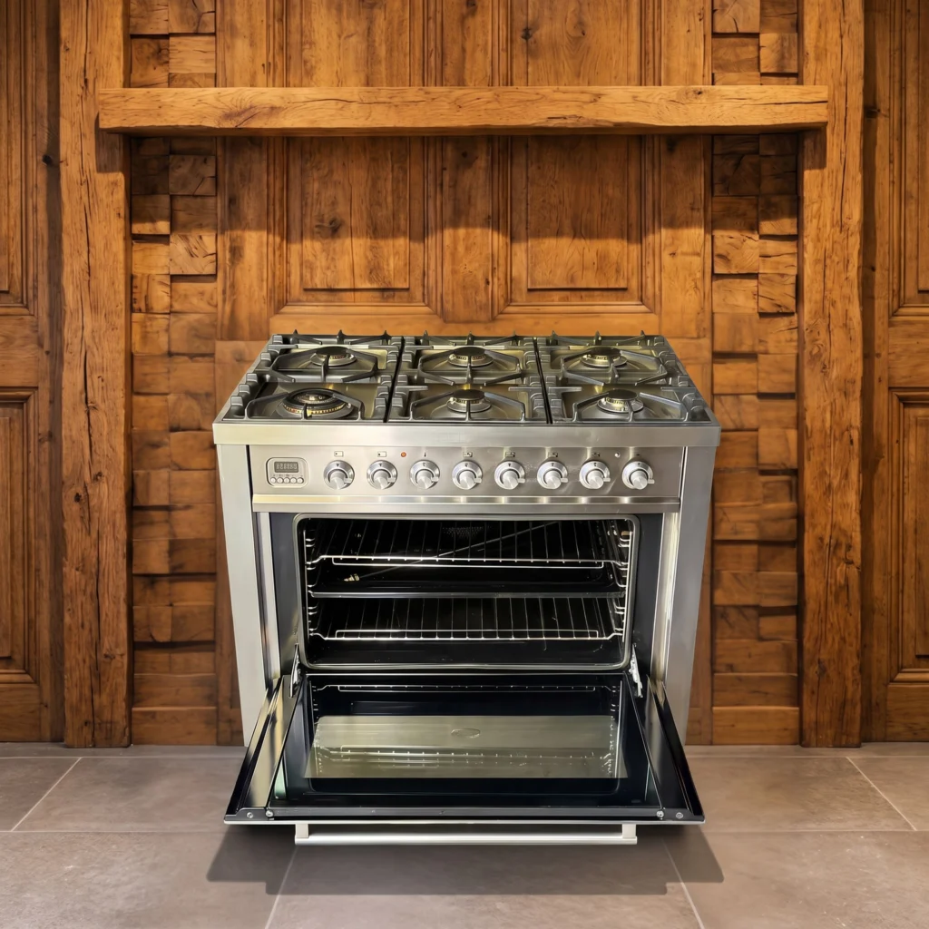 Boretti RVS fornuis 90 cm — foto 2 van 3