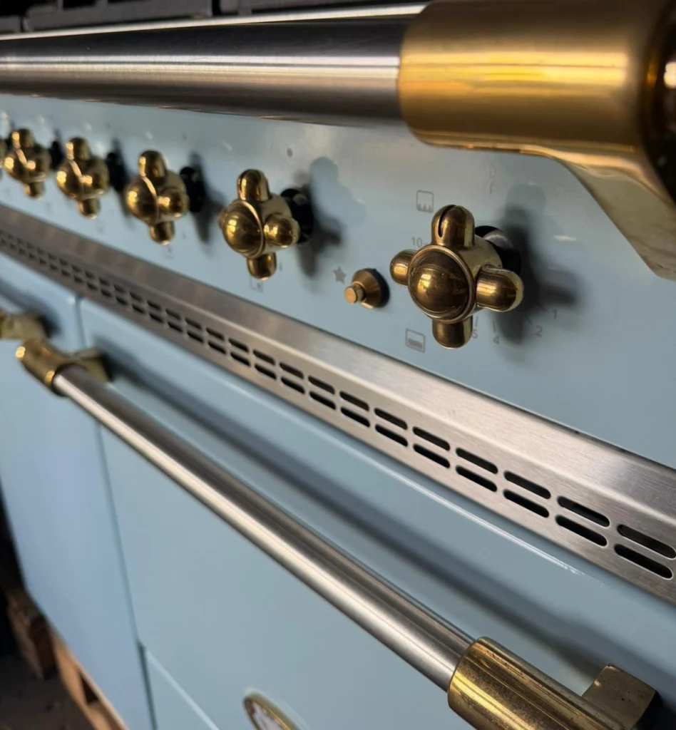 Lacanche Fornuis 90CM  met wokbrander en warmhoudlade Delfs Blauw — foto 2 van 4