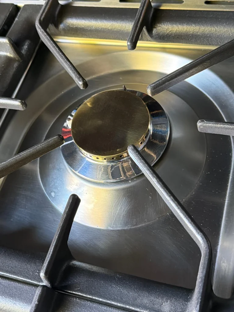 Boretti 6 pits oud wit fornuis 90 cm met wokbrander — foto 5 van 5