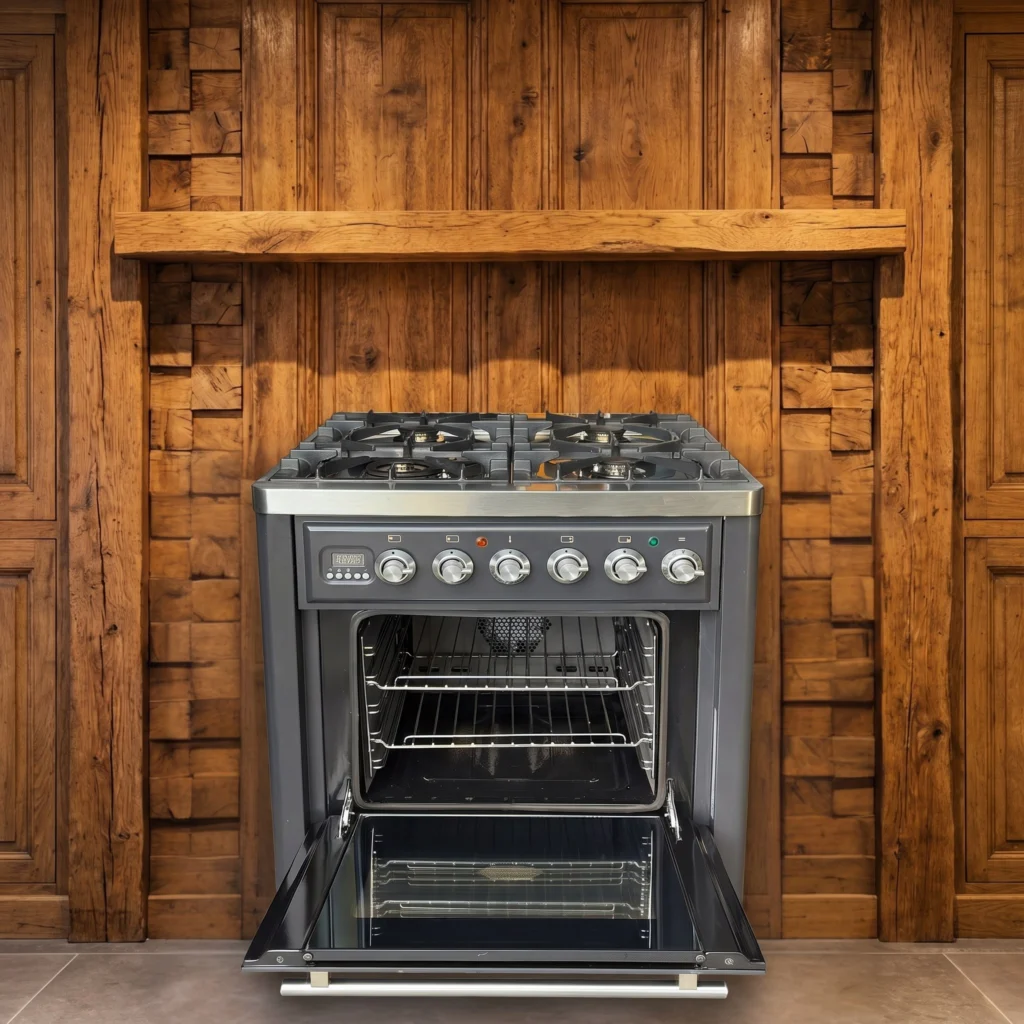 Boretti Majestic Antraciet fornuis 70 cm met wokbrander — foto 3 van 4