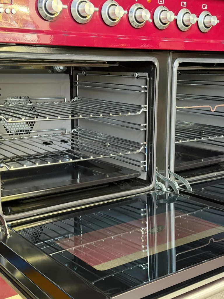 Boretti Quadra Line rood fornuis 100 cm dubbele oven — foto 4 van 4