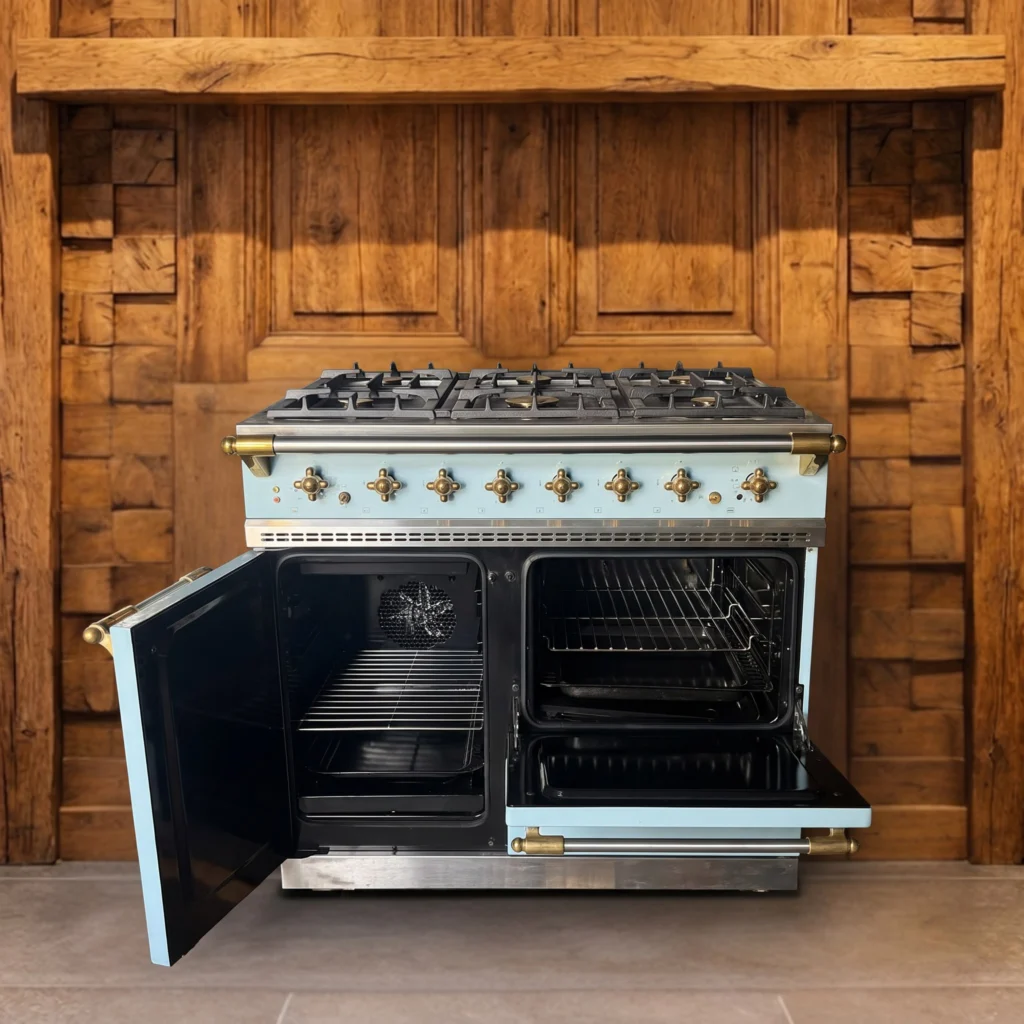 Lacanche Fornuis 90CM  met wokbrander en warmhoudlade Delfs Blauw — foto 4 van 4