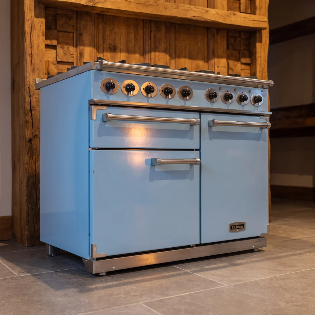 Falcon Deluxe 100 cm fornuis — Chinees Blauw met nikkel — foto 4 van 7