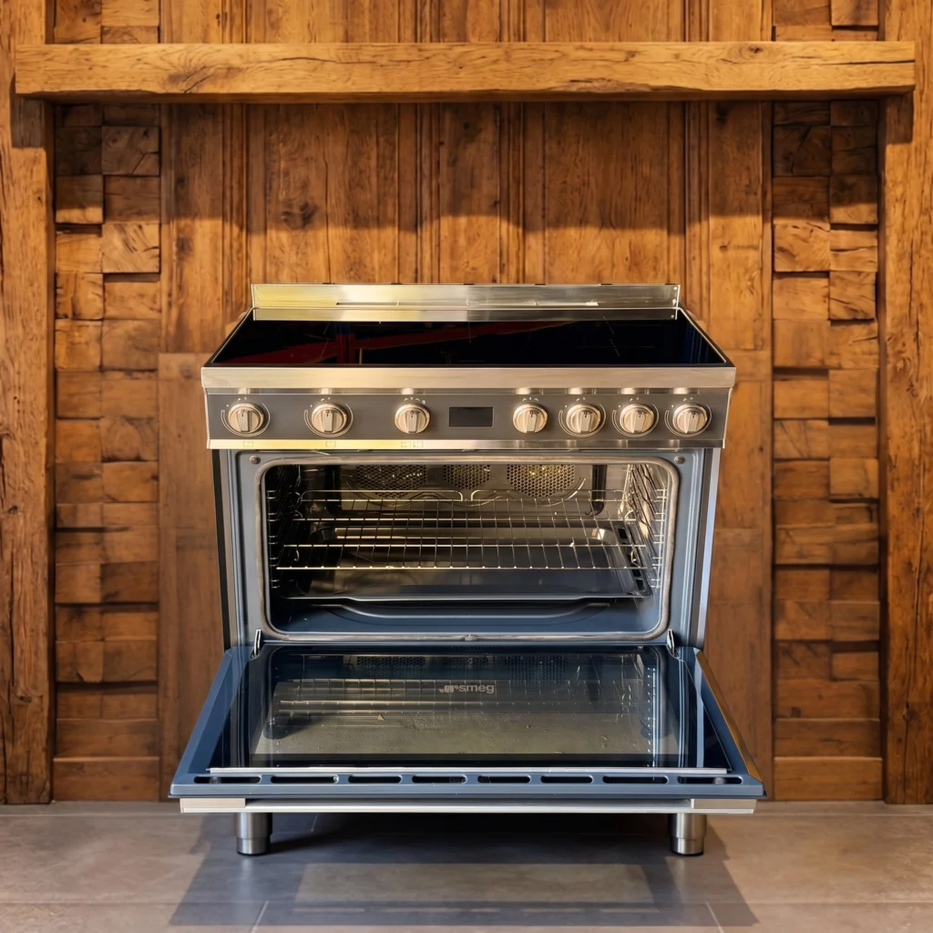 Smeg Portofino Antraciet fornuis 90 cm inductie — foto 3 van 5