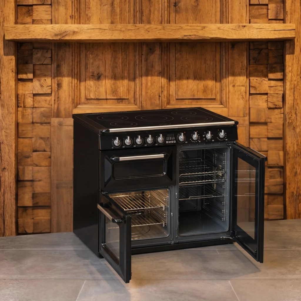 Smeg Victoria Zwart fornuis 100 cm inductie — foto 4 van 5