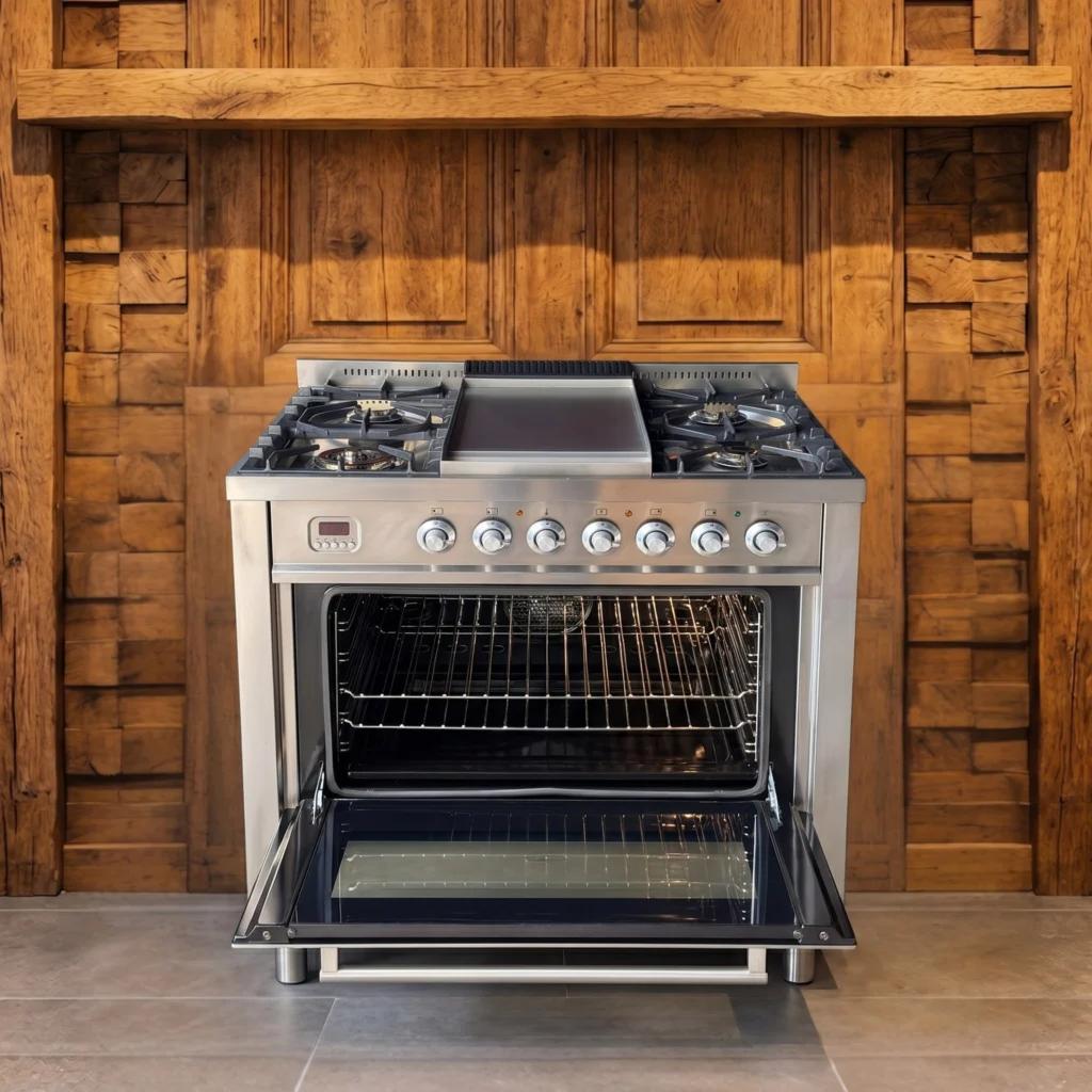 Boretti RVS fornuis 90 cm met Fry-Top — foto 2 van 5