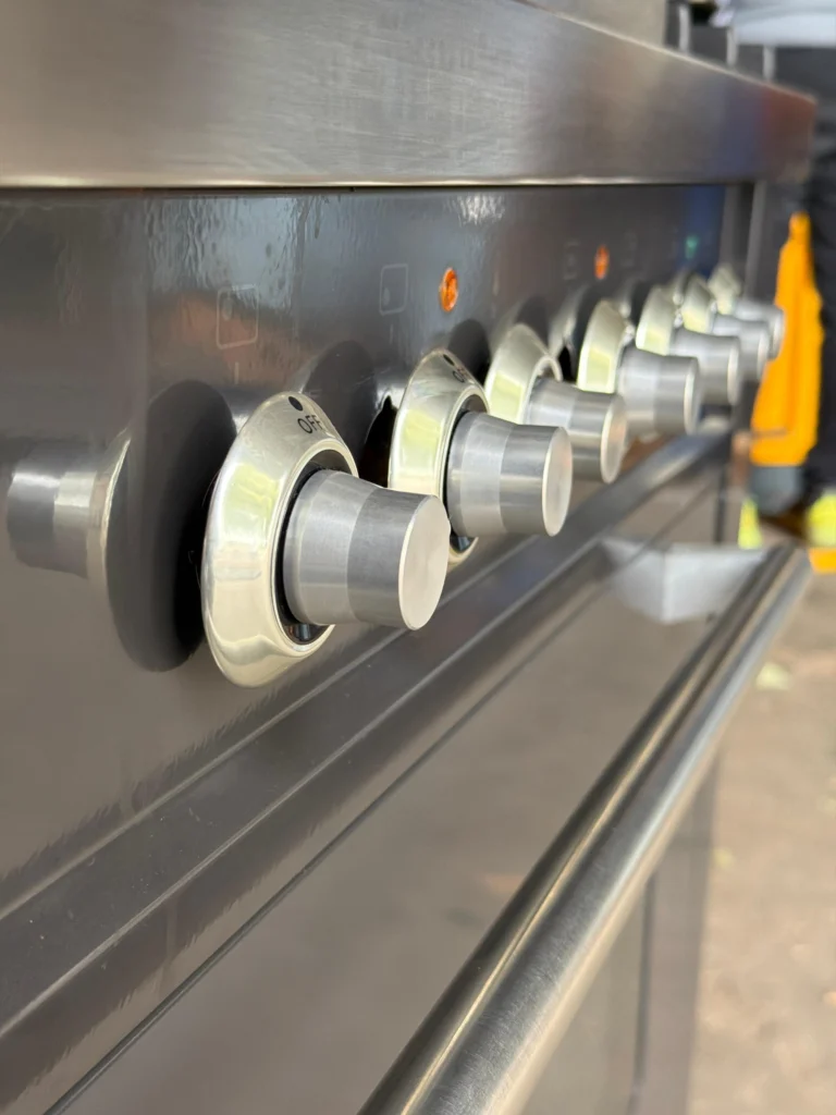 Boretti antraciet fornuis 90 cm met Fry-Top & 300 graden oven — foto 2 van 3