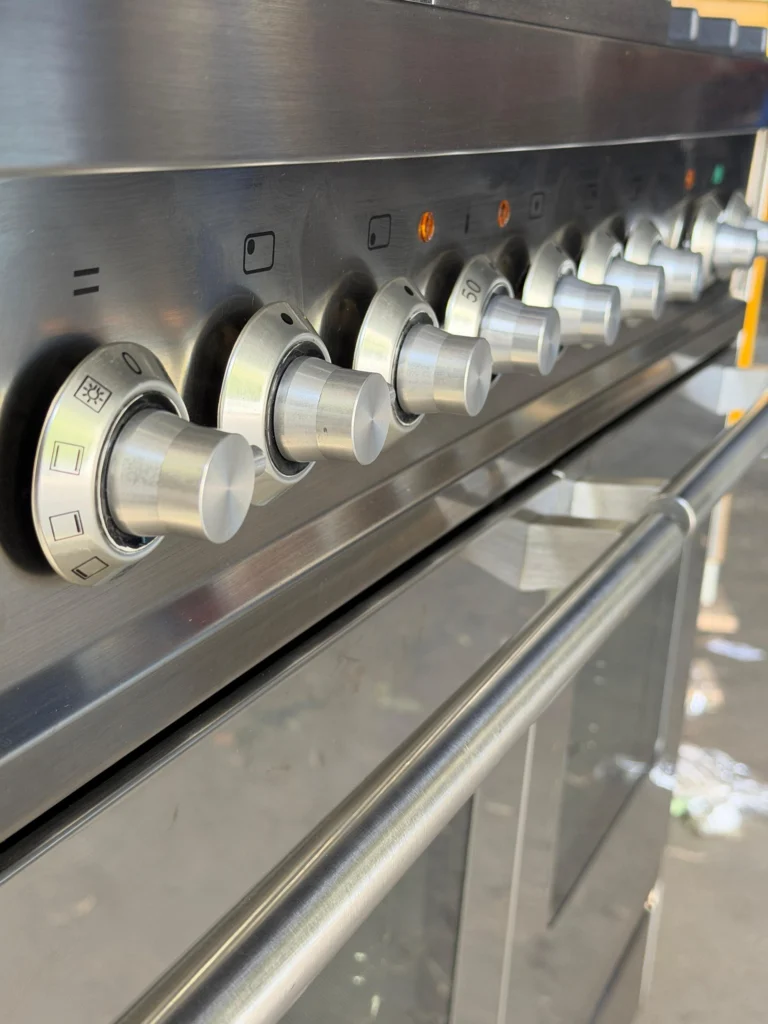 Boretti RVS fornuis 100 cm met bakplaat — foto 4 van 4