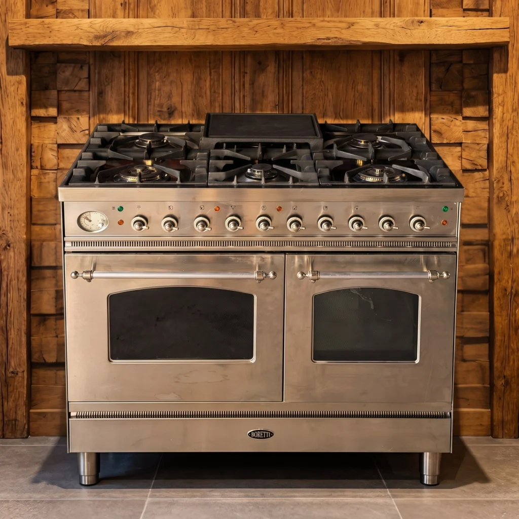 Boretti RVS fornuis 100 cm dubbele oven — foto 1 van 4