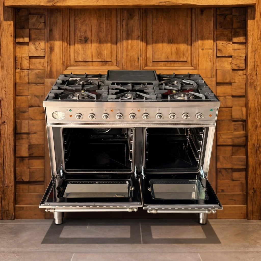 Boretti RVS fornuis 100 cm dubbele oven — foto 2 van 4