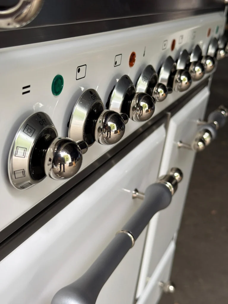 Boretti Majestic Wit fornuis 100 cm met bakplaat — foto 4 van 5