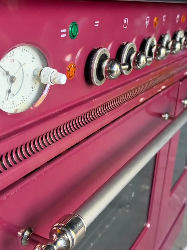 Boretti Imperatore Rood fornuis 90 cm dubbele oven — foto 4 van 5