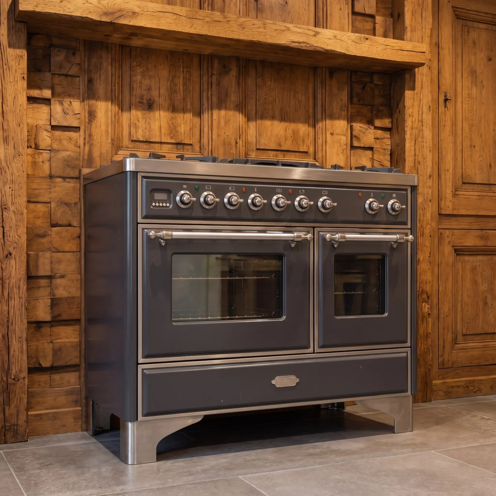 Boretti Majestic Antraciet fornuis 100 cm met bakplaat — foto 2 van 5